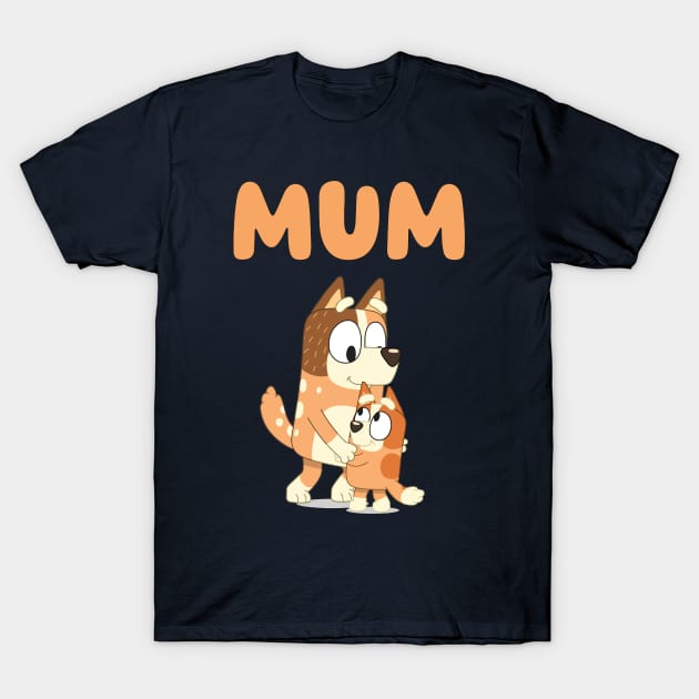 Mum and Bingo T-Shirt by PandjiSkull Art